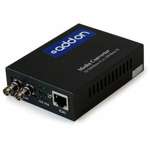 AddOn 1000Base-SX(ST) to 1000Base-LX(ST) MMF/SMF 850nm/1310nm 550m/60km Media Converter - 100% compatible and guaranteed to work