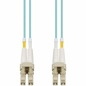 AddOn 95m LC (Male) to LC (Male) Aqua OM4 Duplex Fiber OFNR (Riser-Rated) Patch Cable - 311.68 ft Fiber Optic Network Cable for Network Device, Transceiver - First End: 2 x LC Network - Male - Second End: 2 x LC Network - Male - 100 Gbit/s - Patch Ca