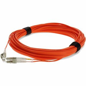 AddOn 13m LC (Male) to LC (Male) Orange OM1 Duplex Fiber OFNR (Riser-Rated) Patch Cable - 100% compatible and guaranteed to work
