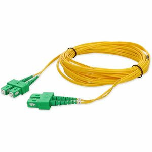 AddOn 10m ASC (Male) to ASC (Male) Yellow OS2 Duplex Fiber OFNR (Riser-Rated) Patch Cable - 100% compatible and guaranteed to work