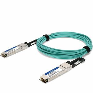 AddOn Fiber Optic Network Cable - 9.80 ft Fiber Optic Network Cable for Network Device - First End: 1 x QSFP+ Network - Second End: 1 x QSFP+ Network - 40 Gbit/s - 1 - TAA Compliant