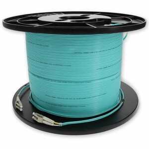 AddOn 200m LC (Male) to LC (Male) Aqua OM4 Duplex Fiber OFNR (Riser-Rated) Patch Cable - 656.17 ft Fiber Optic Network Cable for Transceiver, Network Device - First End: 2 x LC Network - Male - Second End: 2 x LC Network - Male - 10 Gbit/s - Patch Ca