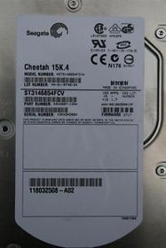 SEAGATE ST3146854FCV CHEETAH 146GB 15000RPM FIBRE CHANNEL 2MB BUFFER 3.5 INCH FORM FACTOR LOW PROFILE (1.0 INCH) HARD DISK DRIVE. REFURBISHED. IN STOCK.