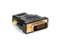 Rocstor Y10C126-B1 Premium RCS-Y10C126-B1 HDMI To DVI-D Video Cable Adapter - F/M - 1 x HDMI Female Digital Audio/Video - 1 x DVI-D Male Digital Video F/M, Black US