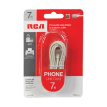 New RCA RCATP210R Rounded Phone Line Cord .US