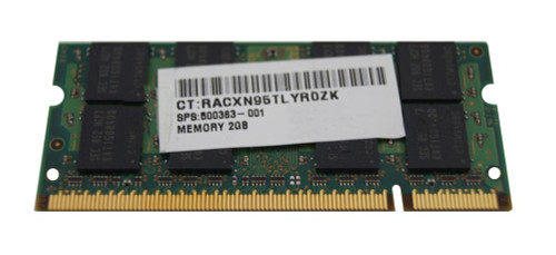 500363-001 - HP 2GB (1x2GB) 800Mhz PC2-6400 Non-ECC Unbuffered DDR2 SD