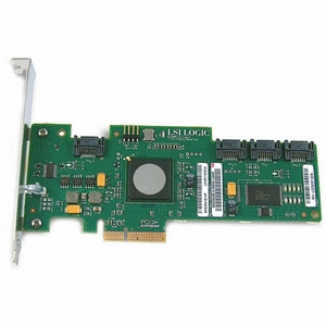HP 510359-001 LSI3041E 3GB 4PORT PCI-EXPRESS X4 SAS RAID CONTROLLER WITH STANDARD BRACKET. REFURBISHED. IN STOCK.