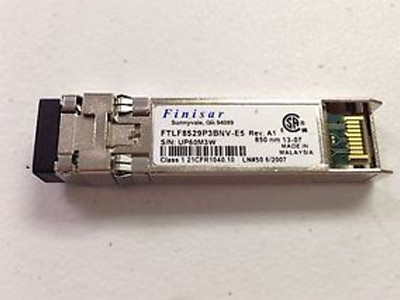 FINISAR FTLF8529P3BNV-E5 16G SFP+ SR 850NM SFP TRANSCEIVER. REFURBISHED. IN STOCK.
