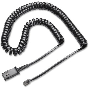 PLANTRONICS 26716-01 HEADSET REPLACEMENT CABLE FOR PHONE ,10 FT, 1 PACK ,1 X RJ-11 , 1 X PROPRIETARY CONNECTOR ,BLACK COILED M12 TO HEADSET. NEW FACTORY SEALED. IN STOCK.