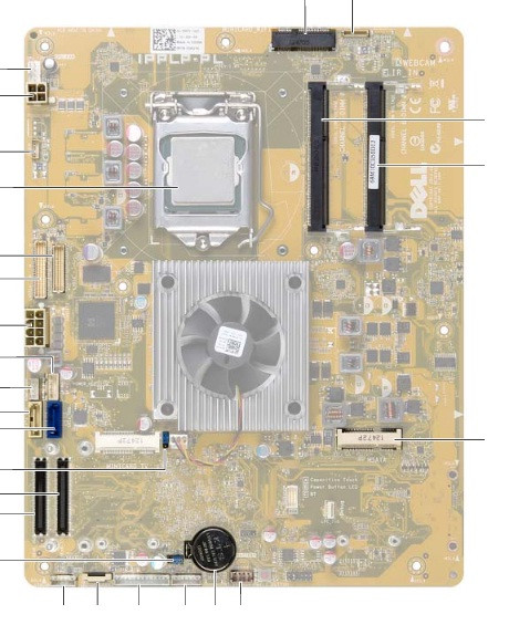 DELL XGF42 XPS ONE 2720 27 AIO INTEL MOTHERBOARD S115X. REFURBISHED. IN STOCK.