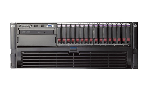 HP 438084-001 PROLIANT DL580 G5 HIGH PERFORMANCE MODEL - 4P INTEL XEON 4-CORE E7340/ 2.4HZ, 8GB RAM, SMART ARRAY P400I WITH 512MB BBWC, 2X NC373I GIGABIT SERVER ADAPTERS, SAS/SATA, 4X 1200W PS 4U RACK SERVER. REFURBISHED. IN STOCK.