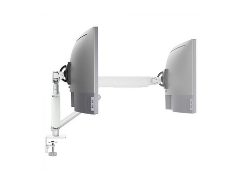 New Atdec Heavy Duty Display Desk Mount Supports Monitors Curved Or Flat To 35" And 17.6lbs White ATD-AW-ORA-F-W US