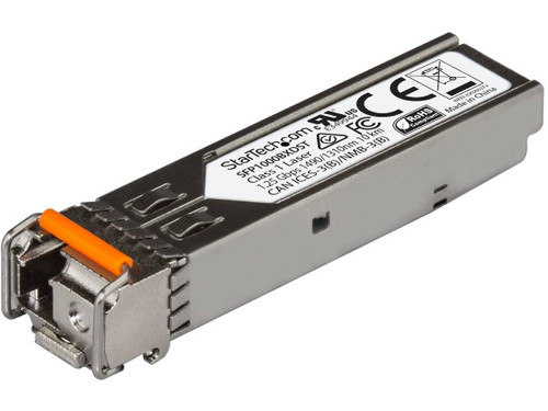 New STA-SFP1000BXDST StarTech.com MSA Uncoded SFP Module - 100BASE-BX - 1 Gigabit Ethernet BiDi Fiber Single Strand SFP Transceiver LC 10km