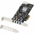 StarTech.com 4 Port PCI Express (PCIe) SuperSpeed USB 3.0 Card Adapter w/ 4 Dedicated 5Gbps Channels - UASP - SATA/LP4 Power - Add four USB 3.0 ports with four independent channels, LP/SATA power, and charging support to your PC through a PCI Express