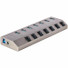 StarTech.com 7-Port Self-Powered USB-C Hub with Individual On/Off Switch, Desktop/Laptop USB-C to USB-A Hub, USB Type C Hub w/Power Supply - 7 Port Aluminum USB 3.2 Gen 1 5Gbps hub w/individual port switches - 7x USB Type-A ports - BC 1.2 1.5A (7.5W)