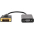 Rocstor Premium DVI-D to VGA Active Adapter - Resolutions up to 1920x1200 - DVI/VGA for Monitor, Projector, Video Device, Notebook, Desktop Computer, 6 Inch - 1 Pack - 1 x DVI-D - 1 x HD-15 Female VGA, - Black - DVI-D TO VGA CONVERTER ADAPTER 1920X12