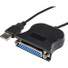 Rocstor Premium 4 ft Parallel Printer Adapter - USB - DB25 parallel - Type A Male USB DB25F TO USBA MALE - Black - 4 ft Parallel/USB Data Transfer Cable for PC, Notebook, Desktop Computer - First End: USB Type A - Male - Second End: DB-25 Parallel - 