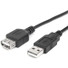 Rocstor Premium 6 ft USB 2.0 Extension Cable A Male to A Female - M/F - USB - 6 ft - 1 Pack - 1 x Type A Male - 1 x Type A Female -Black - USB A MALE TO A FEMALE CABLE - 6 ft USB Data Transfer Cable for Digital Camera, Scanner, Printer, Hard Drive, N