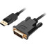 SIIG DisplayPort to DVI 6ft Cable - 6 ft DisplayPort/DVI-D Video Cable for Monitor, HDTV, PC, Video Device - First End: 1 x 20-pin DisplayPort Digital Audio/Video - Male - Second End: 1 x 25-pin DVI-D (Single-Link) Digital Video - Male - 2.7 Gbit/s -