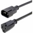 StarTech.com 1ft (0.3m) Power Extension Cord, IEC C14 to NEMA 5-15R, 10A 125V, 18AWG, Black, Outlet Extension Cable for Power Supplies - AC power extension cord 1ft (0.3m) 18AWG power supply extension cable IEC 60320 C14 to NEMA 5-15R; 125V at 10A; U