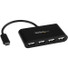 StarTech.com 4 Port USB C Hub - Mini Hub - USB-C to 4x USB-A - USB 2.0 Hub - USB Type C Hub - USB C to USB Hub - USB C Port Expander - Adds four USB 2.0 ports to a USB Type C or Thunderbolt 3 laptop such as your MacBook Pro, MacBook, Ultrabook, Chrom