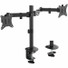 SIIG Articulating Dual Monitor Desk Mount - 13" to 27" - Height Adjustable - 2 Display(s) Supported - 13" to 27" Screen Support - 22 lb Load Capacity - 75 x 75, 100 x 100 - VESA Mount Compatible