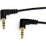 StarTech.com 1 ft Slim 3.5mm Right Angle Stereo Audio Cable - M/M - Easily connect an iPod® or other MP3 player to a car stereo