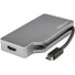 StarTech.com USB C Multiport Video Adapter 4K/1080p - USB Type C to HDMI, VGA, DVI or Mini DisplayPort Monitor Adapter - Space Gray - 4-in-1 USB Type C multiport video adapter to one 4K HDMI (30Hz)/mini DisplayPort (60Hz) or 1080p VGA/DVI monitor/dis