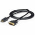 StarTech.com 6ft (1.8m) DisplayPort to DVI Cable, 1080p Video, DisplayPort to DVI-D Adapter/Converter Cable, DP 1.2 to DVI Monitor Cable - 6ft Passive DP 1.2 to DVI-D single-link cable connects DVI monitor; 1920x1200/1080p 60Hz; HBR2/HDCP 1.4; EDID -
