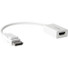 Rocstor DisplayPort (Male) to HDMI (Female) Adapter Converter - 1 Pack - 1 x 20-pin DisplayPort DisplayPort 1.1a Digital Audio/Video Male - 1 x 19-pin HDMI Digital Audio/Video Female - 1920 x 1200 Supported - White