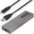 StarTech.com USB-C 10Gbps to M.2 NVMe or M.2 SATA SSD Enclosure, Tool-free M.2 PCIe/SATA SSD Aluminum Enclosure, USB-C & USB-A Host Cables - USB-A/USB-C to M.2 SSD Enclosure for NVMe & SATA M.2 SSDs - USB 3.2 Gen 2 10Gbps; UASP; 2230/2242/2260/2280 -
