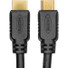 Rocstor Premium 1 ft 4K High Speed HDMI to HDMI M/M Cable - HDMI 2.0 to HDMI 2.0 Male/Male - 1 ft (0.3m) - 1 Retail Pack - 1 ft HDMI A/V Cable for Audio/Video Device, HDTV, Projector, DVD Player, Stereo Receiver, Home Theater System - First End: 1 x 