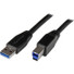 StarTech.com 5m 15 ft Active USB 3.0 (5Gbps) USB-A to USB-B Cable - M/M - USB A to B Cable - USB 3.2 Gen 1 - Connect USB 3.0 devices up to 5m away, with no signal loss - USB 3.0 A to B Cable - 5m USB 3.0 Cable - M/M - 15 ft Active USB 3.0 USB-A to US