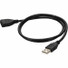 AddOn 5ft USB 2.0 (A) Male to Female Black Cable - 5 ft USB Data Transfer Cable for Notebook, PC, USB Charger, Mouse, Keyboard, External Hard Drive, Flash Drive - First End: USB 2.0 Type A - Female - Second End: USB 2.0 Type A - Male - Black - 1