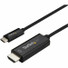 StarTech.com 6ft (2m) USB C to HDMI Cable - 4K 60Hz USB Type C DP Alt Mode to HDMI 2.0 Video Display Adapter Cable - Works w/Thunderbolt 3 - Black 6.6ft/2m USB Type C DP Alt Mode HBR2 to HDMI 2.0 Cable 4K 60Hz/1080p | 7.1 Audio | HDCP 2.2/1.4 - Video