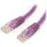 StarTech.com 6 ft Purple Molded Cat5e UTP Patch Cable - Make Fast Ethernet network connections using this high quality Cat5e Cable, with Power-over-Ethernet capability - 6ft Cat5e Patch Cable - 6ft Cat 5e patch cable - 6ft Cat5e Patch Cord - 6ft Mold