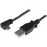 StarTech.com 0.5 m Right Angle Micro USB Cable - Charge and Sync Cable - USB to Micro USB - 24 AWG - Charge newer phones and tablets efficiently, with up to 2.4 amps of power - 0.5m Right Angle Micro USB Cable / USB to Micro USB / 50cm USB Charge Cab