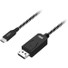 SIIG USB Type-C to DisplayPort Cable - 2M - DisplayPort/USB-C A/V Cable for Audio/Video Device, Computer, Tablet, Ultrabook, Notebook, Monitor, Projector, HDTV, MacBook, MacBook Pro, Chromebook - First End: 1 x USB Type C - Male - Second End: 1 x 20-