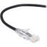 Black Box Slim-Net Cat.6 UTP Patch Network Cable - 1 ft Category 6 Network Cable for Patch Panel, Wallplate, Network Device - First End: 1 x RJ-45 Network - Male - Second End: 1 x RJ-45 Network - Male - 10 Gbit/s - Patch Cable - Gold Plated Contact -
