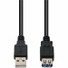 AddOn 6in USB 2.0 (A) Male to Female Black Cable - 100% compatible and guaranteed to work