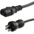 StarTech.com 15ft (4.5m) Hospital Grade Power Cord, 18AWG, NEMA 5-15P to C13, 10A 125V, Green Dot Medical Power Cable, Monitor Power Cable - 15ft (4.5m) 18AWG hospital grade power cord w/ NEMA 5-15P and IEC C13 connectors; Rated for 125V 10A; UL list