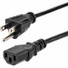 StarTech.com 20ft (6m) Computer Power Cord, NEMA 5-15P to C13, 10A 125V, 18AWG, Black Replacement AC PC Power Cord, TV/Monitor Power Cable - 20ft (6m) 18AWG flexible computer power cord w/ NEMA 5-15P and IEC 60320 C13 connectors; Rated for 125V 10A; 