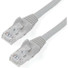 StarTech.com 12ft CAT6 Ethernet Cable - Gray Snagless Gigabit - 100W PoE UTP 650MHz Category 6 Patch Cord UL Certified Wiring/TIA - 12ft Gray CAT6 Ethernet cable delivers Multi Gigabit 1/2.5/5Gbps & 10Gbps up to 160ft - 650MHz - Fluke tested to ANSI/