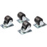 StarTech.com Heavy Duty Casters for Server Racks/Cabinets, Set of 4 Universal M6 2-inch Caster Wheels Kit, 45x75mm Pattern Casters, Swivel - Set of 4 replacement casters (M6 2-inch) for server rack - Bolt Pattern: 45 x 75 mm; Wheel Size: 2in x 1.7in;
