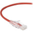 Black Box Slim-Net Cat.6a UTP Patch Network Cable - 15 ft Category 6a Network Cable for Patch Panel, Wallplate, Network Device - First End: 1 x RJ-45 Network - Male - Second End: 1 x RJ-45 Network - Male - 10 Gbit/s - Patch Cable - Gold Plated Contac