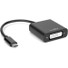 Rocstor Premium USB-C to DVI Adapter M/F- 6" - USB Type-C to DVI Converter adapter for MacBook®, Macbook Pro®, ChromeBook® or any other USB Type C devices connecting to Displayport. Use for Monitor, Projector, and Digital Display - 1 Pack - 1 x Type 