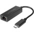 Lenovo USB-C to Ethernet Adapter - RJ-45/USB Network Cable for Notebook - First End: 1 x RJ-45 Network - Female - Second End: 1 x USB Type C - Male - 100 Mbit/s - Black