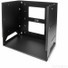 StarTech.com 2-Post 8U Open Frame Wall Mount Network Rack with Built-in Shelf and Adjustable Depth, Computer Rack for IT Equipment, TAA~ - 2-Post 8U wall-mount server rack; 12-18" (30-45cm) mounting depth - Network rack with tapped rails to mount IT 