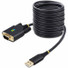 StarTech.com 10ft (3m) USB to Serial Adapter Cable, COM Retention, FTDI, DB9 RS232, Interchangeable DB9 Screws/Nuts, Windows/macOS/Linux - Add a DB9 RS-232 serial port to a desktop/laptop using a USB-A port; Interchangeable Screws/Nuts; DB9 screws pr