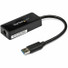 StarTech.com USB 3.0 to Gigabit Ethernet Adapter NIC w/ USB Port - Black - Add a Gigabit Ethernet port and a USB 3.0 pass-through port to your laptop through a single USB 3.0 port - USB 3.0 to Gigabit Ethernet Adapter w/ USB Port (Black) - An ideal l